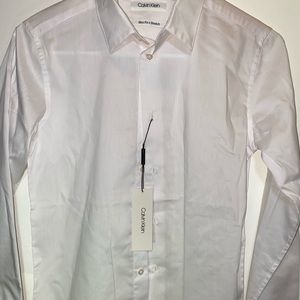 Calvin Klein button down white shirt